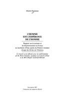 Cover of: L' homme est l'espérance de l'homme by Michel Hannoun