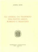 Cover of: Gli animali da trasporto nell'Egitto greco, romano e bizantino