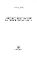 Cover of: Littérature et société en France au XVIIe siècle by Giovanni Dotoli