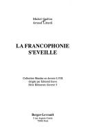 Cover of: La francophonie s'éveille