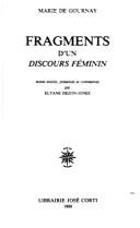 Cover of: Fragments d'un discours féminin