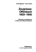 Zeugnisse, Offenbach 1933-1945 by Adolf Mirkes