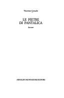 Cover of: Le pietre di Pantalica: racconti