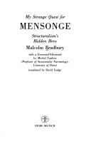 Cover of: My strange quest for Mensonge by Malcolm Bradbury