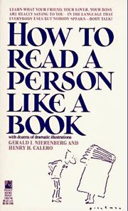 Cover of: How to Read a Person Like a Book | Gerard Nierenberg