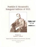 Cover of: Franklin D. Roosevelt's inaugural address of 1933