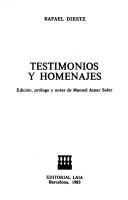 Cover of: Testimonios y homenajes