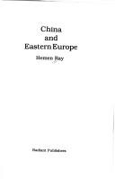 Cover of: China and Eastern Europe