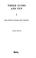 Cover of: Three score and ten