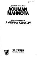 Acuman mahkota by A. Kadir Adabi