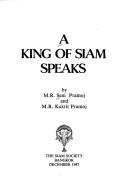 Cover of: A king of Siam speaks by Mongkut King of Siam
