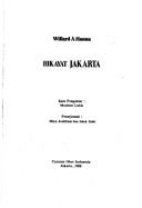 Cover of: Hikayat Jakarta by Willard Anderson Hanna