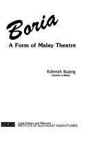 Cover of: Boria: a form of Malay theatre