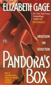 Cover of: Pandora's Box by Elizabeth Gage