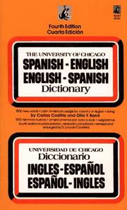 Cover of: The University of Chicago Spanish - English English - Spanish Dictionary