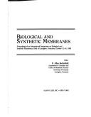 Cover of: Biological and synthetic membranes