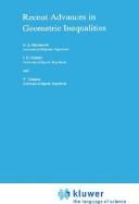 Cover of: Recent advances in geometric inequalities by Dragoslav S. Mitrinović