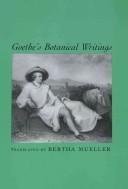 Cover of: Goethe's botanical writings