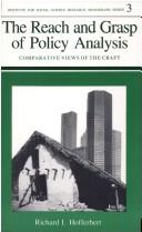 Cover of: The reach and grasp of policy analysis by Richard I. Hofferbert