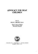 Cover of: Advocacy for deaf children