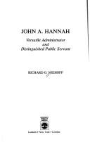 Cover of: John A. Hannah by Richard O. Niehoff