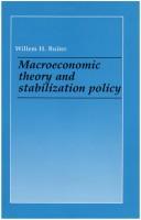 Cover of: Macroeconomic theory and stabilization policy