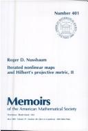 Cover of: Iterated nonlinear maps and Hilbert's projective metric, II