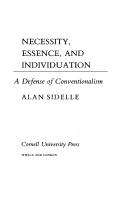 Necessity, essence, and individuation by Alan Sidelle
