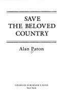 Cover of: Save the beloved country