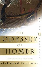 Cover of: The Odyssey of Homer by Όμηρος