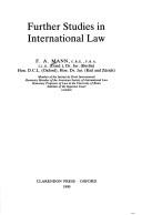 Cover of: Further studies in international law