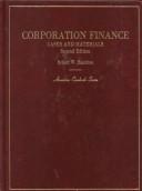 Cover of: Corporation finance: cases and materials