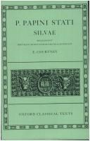 Cover of: P. Papini Stati Silvae by Publius Papinius Statius