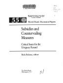 Subsidies and countervailing measures by Bela A. Balassa