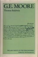 Cover of: G.E. Moore | Baldwin, Thomas
