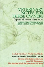 Cover of: Veterinary Notes For Horse Owners: An Illustrated Manual Of Horse Medicine And Surgery