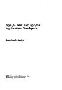 Cover of: SQL for DB2 and SQL/DS application developers