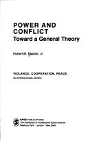 Cover of: Power and conflict: toward a general theory