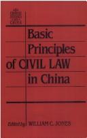 Cover of: Basic principles of civil law in China