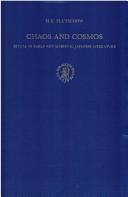 Cover of: Chaos and cosmos by Herbert E. Plutschow