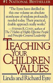Cover of: Teaching children values