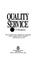 Cover of: Quality service