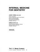 Cover of: Internal medicine for dentistry