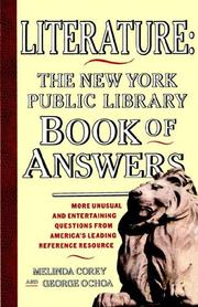 Cover of: Literature: the New York Public Library book of answers