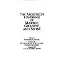 Cover of: The architect's handbook of marble, granite, and stone by Enrico Corbella
