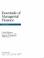 Cover of: Essentials of managerial finance