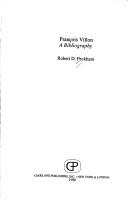 Cover of: François Villon: a bibliography