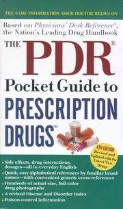 Cover of: The PDR Pocket Guide to Prescription Drugs, 4th Edition (The Pdr)