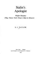 Stalin's apologist by S. J. Taylor