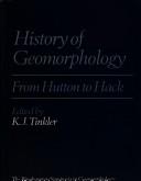 History of geomorphology from Hutton to Hack by K. J. Tinkler
